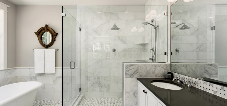 bathroom shower door installation in Rancho Cucamonga